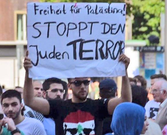 Kein Antisemitismus, nur Israelkritik. Essen, 18. Juli 2014.